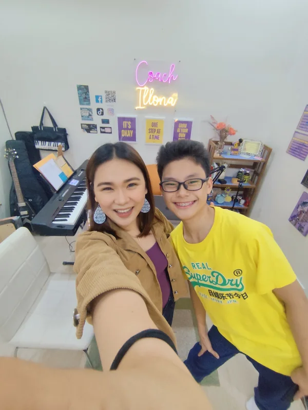 Voice coaching photo shared with Zachary Calina's testimonial